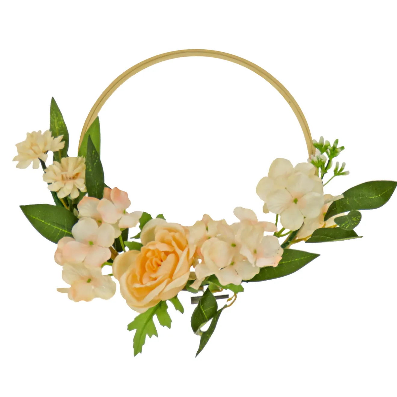 Online 12 in. Spring Table Wreath with Hydrangea and Victorian Rose Wreaths