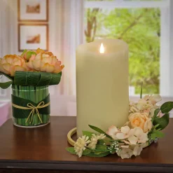Online 12 in. Spring Table Wreath with Hydrangea and Victorian Rose Wreaths