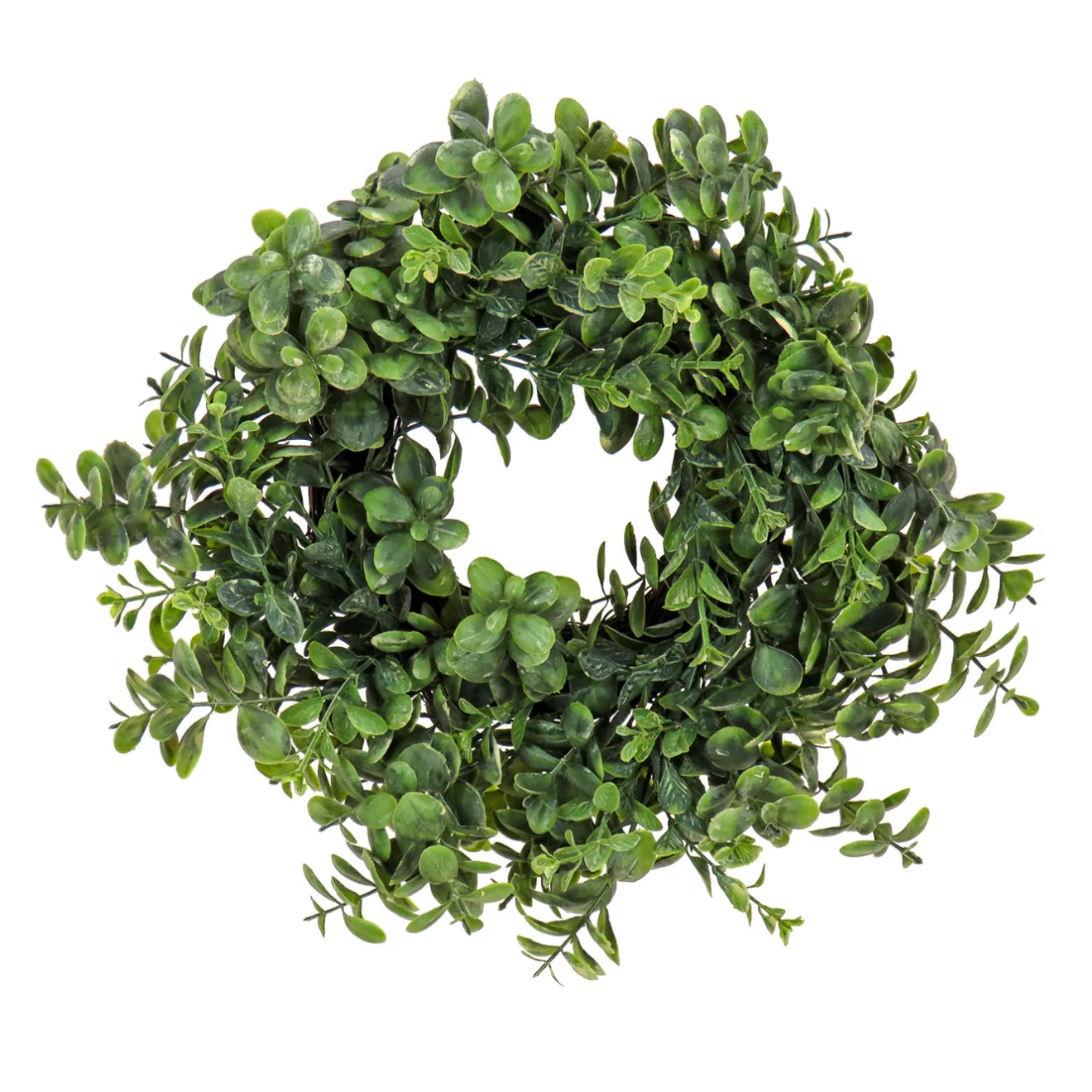Best 16 in. Spring Table Wreath with Button Leaf Wreaths