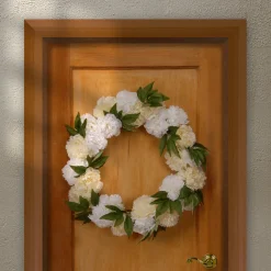Best 24 in. Spring White Peony Wreath Wreaths