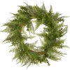 Best 22 in. Spring Wreath with Boston Fern Leaves Wreaths