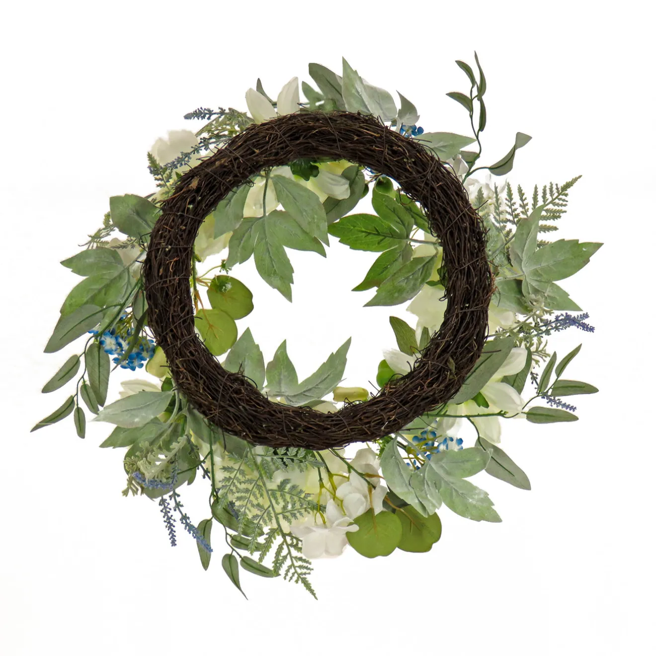 Best 24 in. Spring Wreath with Dahlia, Peony, and Hydrangea Blooms Wreaths
