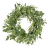 Outlet 22 in. Spring Wreath with Eucalyptus Leaves, Flowing Green Stems Wreaths