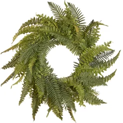 Outlet 36 in. Spring Wreath with Fern Leaves and Flowing Green Stems Wreaths