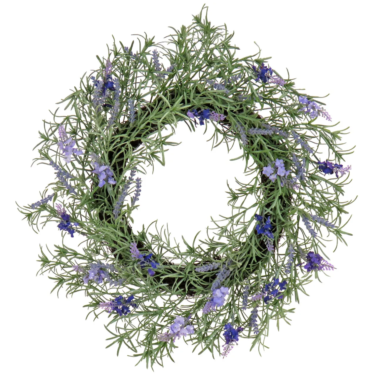 Discount 19 in. Spring Wreath with Lavender and Rosemary Wreaths