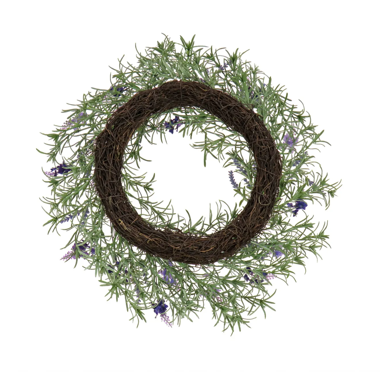 Discount 19 in. Spring Wreath with Lavender and Rosemary Wreaths