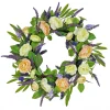 Best 24 in. Spring Wreath with Ranunculus and Astilbe Flower Blooms Wreaths