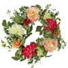 Sale 22 in. Spring Wreath with Tulip, Poppy, and Buttercup Blooms Wreaths