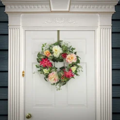 Sale 22 in. Spring Wreath with Tulip, Poppy, and Buttercup Blooms Wreaths