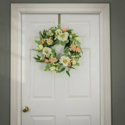 Discount 22 in. Spring Wreath with Tulip, Poppy, and Buttercup Blooms Wreaths