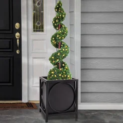 Best 23 in. St. Remy Planter, Black Color Outdoor Decor
