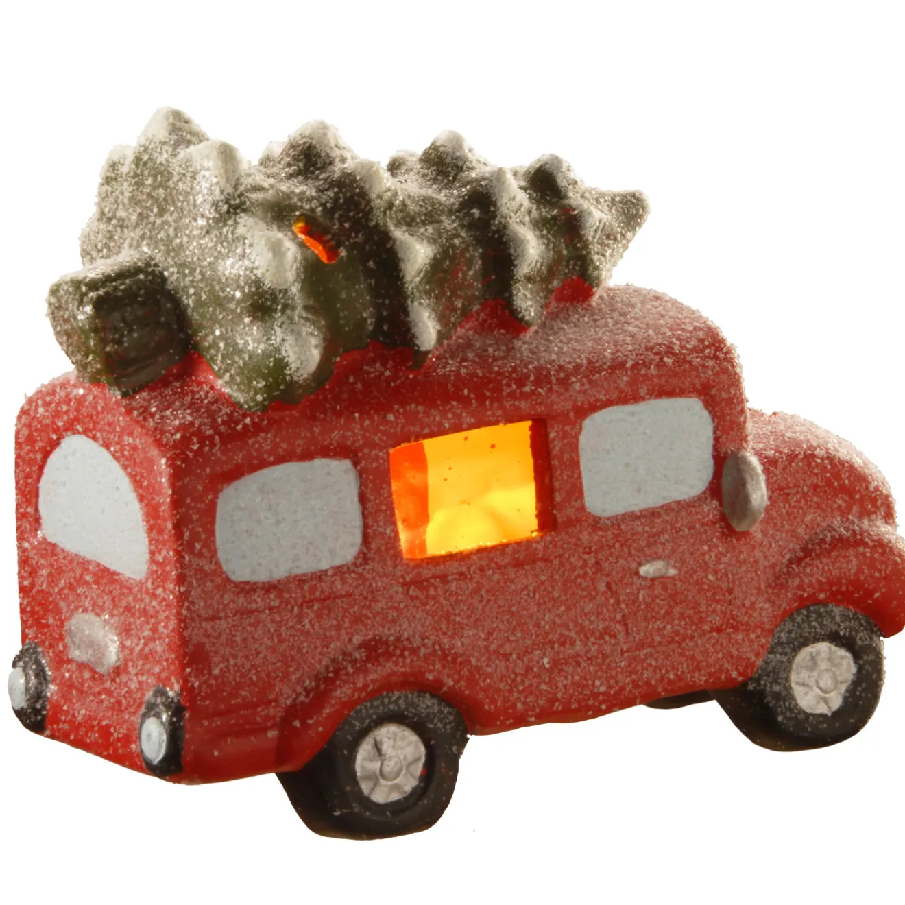 Sale 7 in. Terracotta Holiday Truck with Warm White LED Lights Decorative Accents