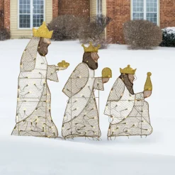 Online 42 in. Three Wisemen with LED Lights Yard Decorations