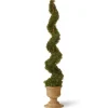 Sale 60 in. Upright Juniper Spiral Topiary Tree in a Decorative Urn Topiaries & Shrubs