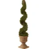 Online 48 in. Upright Juniper Spiral Topiary Tree in a Decorative Urn Topiaries & Shrubs