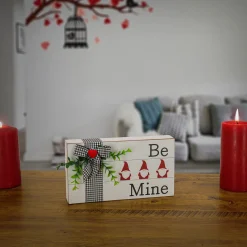 Clearance 9 in. Valentine's 'Be Mine' Tabletop Decoration Decorations