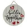 Clearance 12 in. Valentine's 'Better Together' Hanging Wall Decoration Decorations