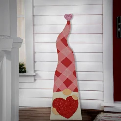 Best 36 in. Valentine's Heart Gnomes Porch Decoration Decorations