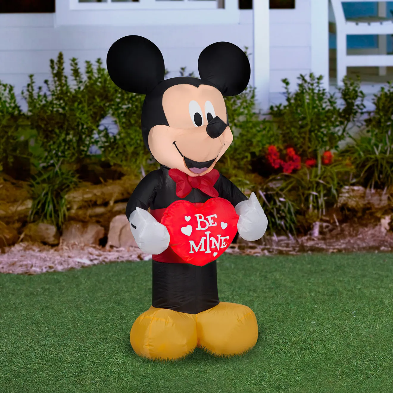 42 in. Valentine's Inflatable Mickey Mouse with LED Lights Inflatable Decorations