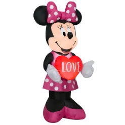 Online 42 in. Valentine's Inflatable Minnie Mouse Inflatable Decorations
