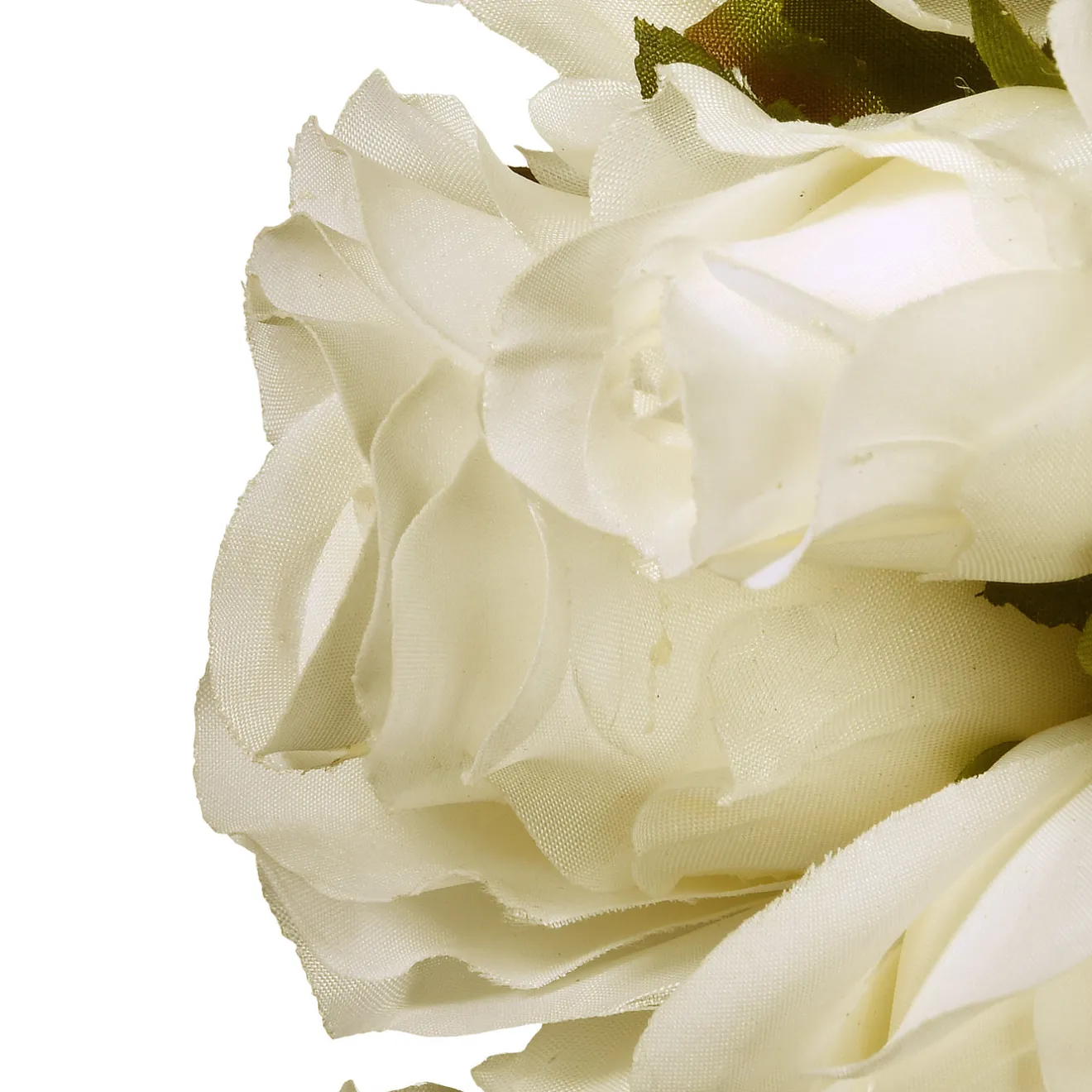 Best 18 in. Valentine's White Roses and Hydrangea Blooms Floral Wreath Wreaths