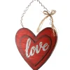 Online 14 in. Valentine's Wooden Heart Hanging Decoration Decorations