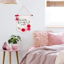 Outlet 18.5 in. Valentine's 'You Feel Like Home' Banner Decorations