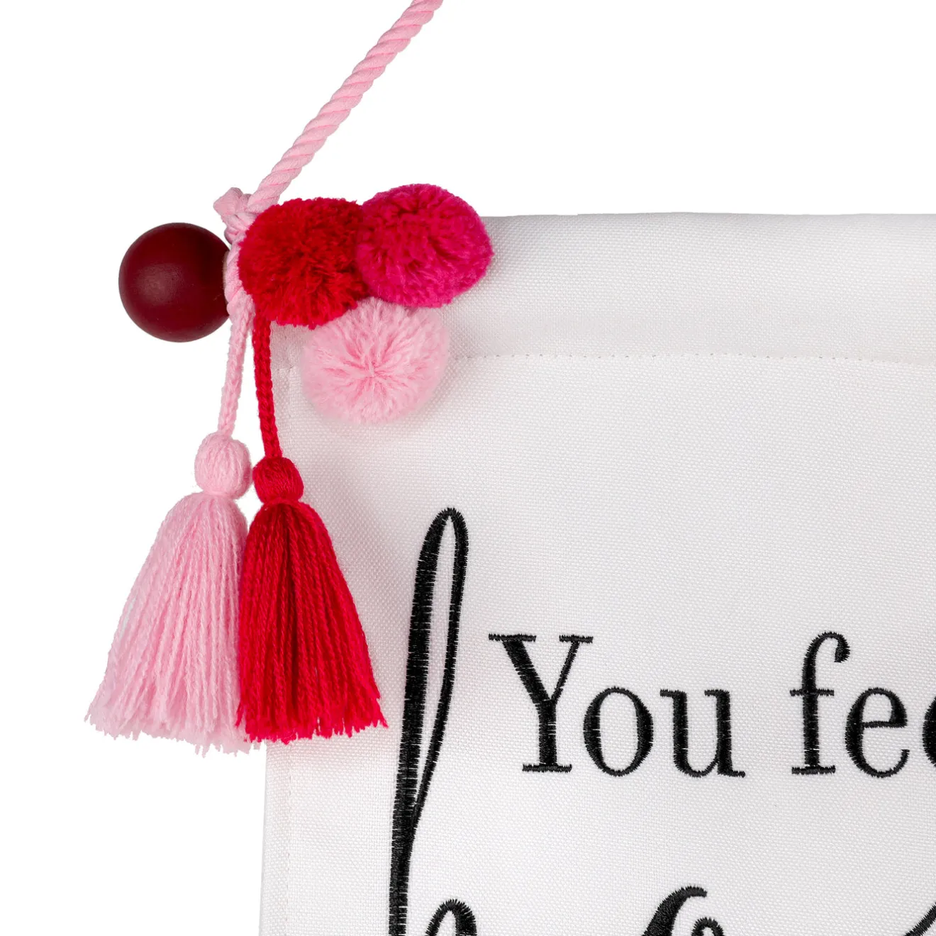 Outlet 18.5 in. Valentine's 'You Feel Like Home' Banner Decorations