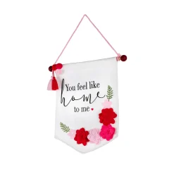 Outlet 18.5 in. Valentine's 'You Feel Like Home' Banner Decorations