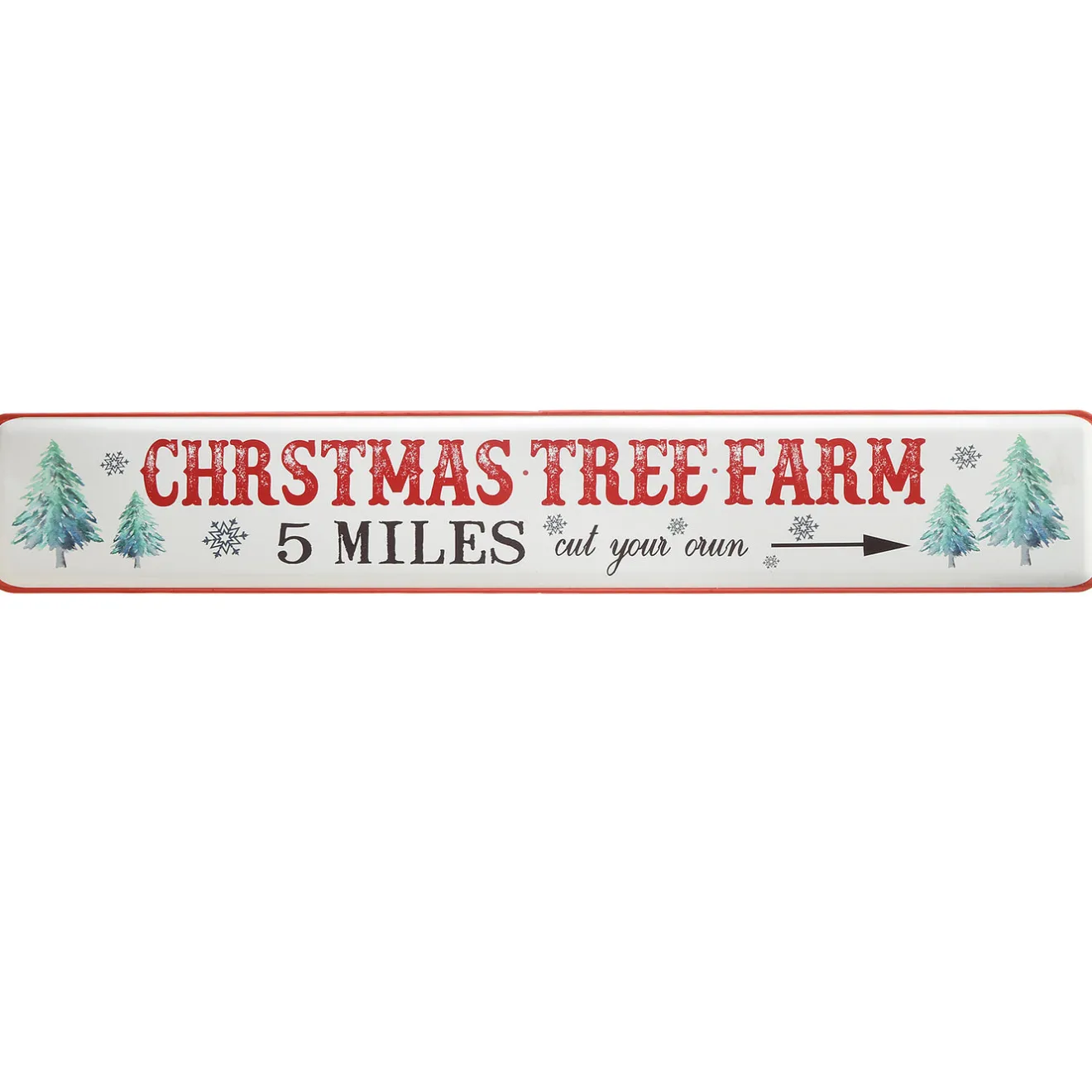 Hot 47 in. Vintage Tree Farm Wall Sign Decorative Accents