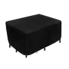 74 in. Waterproof Patio Furniture Cover with Rope and Metal Buckles Outdoor Decor