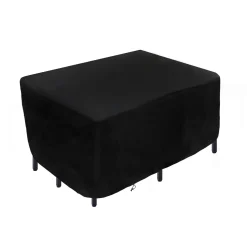 74 in. Waterproof Patio Furniture Cover with Rope and Metal Buckles Outdoor Decor