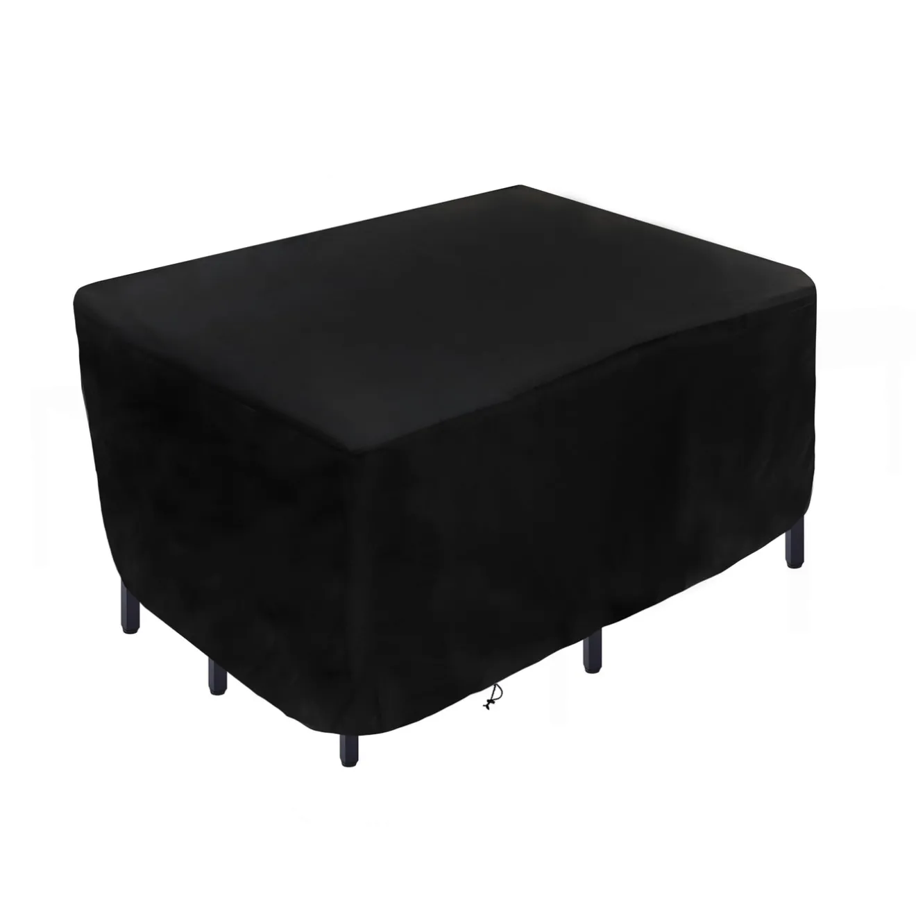 74 in. Waterproof Patio Furniture Cover with Rope and Metal Buckles Outdoor Decor
