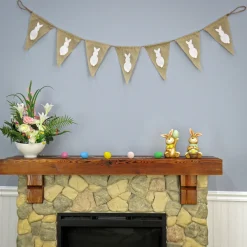 Sale 70 in. White Easter Bunny Hanging Banner Decoration Wall Decorations