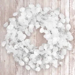 Discount 24 in. Winter Frost White Wreath 21-24 Inch Christmas Wreaths