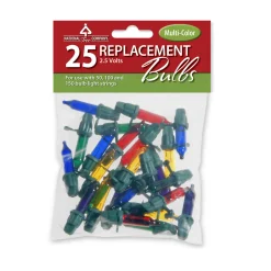 New 2.5 Volts 25-Pack Multicolor Incandescent Replacement Bulbs Extra Lights