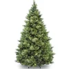 Outlet 9ft. Pre-Lit Carolina Pine Tree with Clear Lights with 900 Clear Lights Full|Pre-Lit