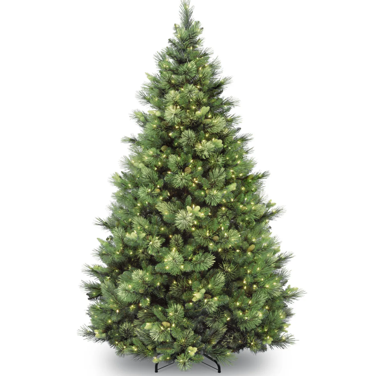 Outlet 9ft. Pre-Lit Carolina Pine Tree with Clear Lights with 900 Clear Lights Full|Pre-Lit