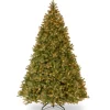 New 8.5ft. Pre-Lit Downswept Douglas Fir Memory-Shape Tree with PowerConnect Warm White LED Lights 8 To 8.5 Feet