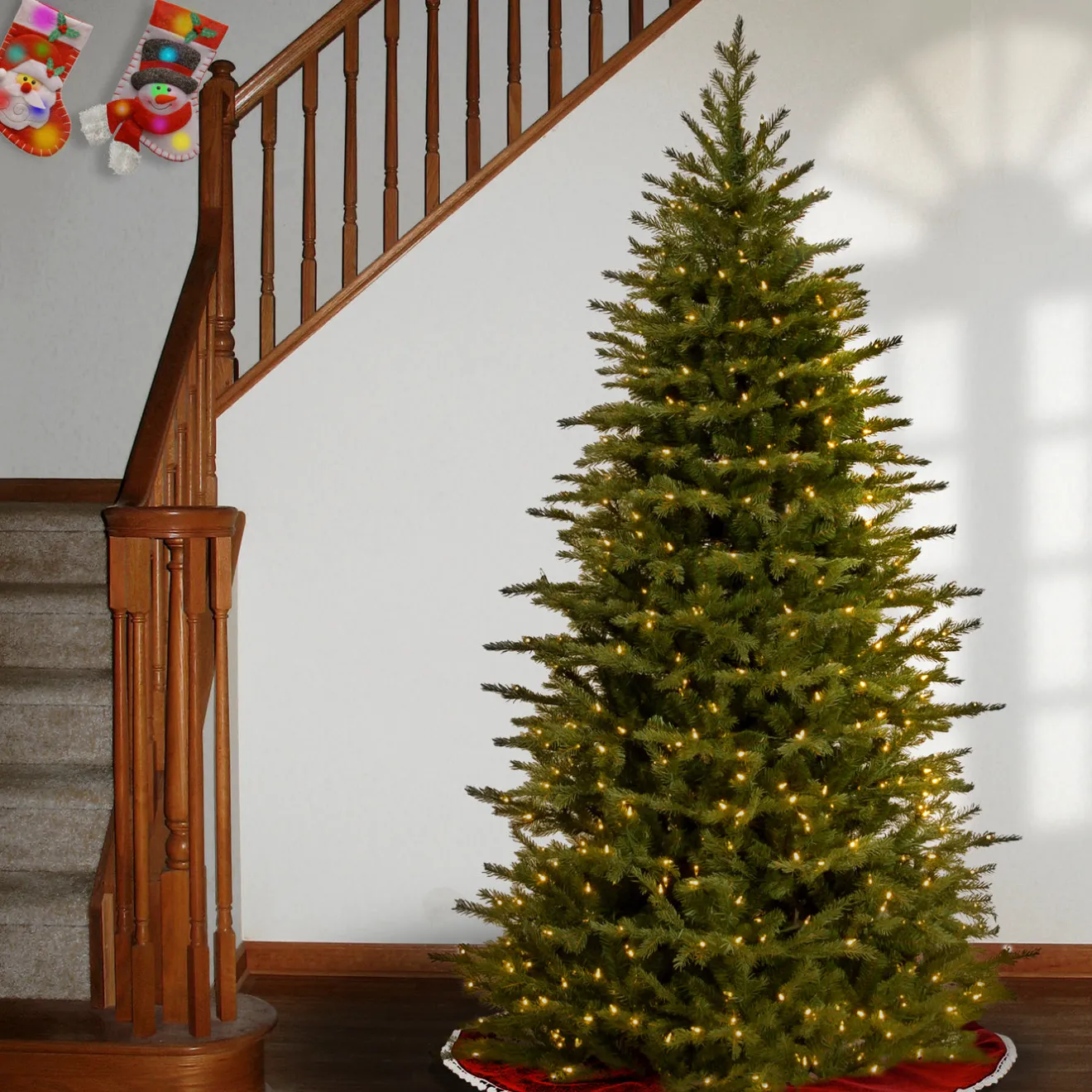 Sale 7.5ft. Pre-Lit Nordic Spruce Tree with Clear Lights Pre-Lit|Full