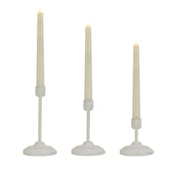 Clearance HGTV Home Collection Flameless Heritage Candle Set, White Base Decorative Accents