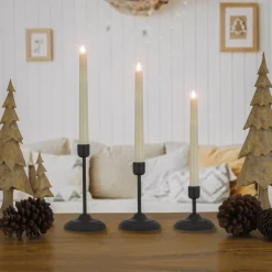 Discount HGTV Home Collection Flameless Heritage Candle Set, Black Base Decorative Accents