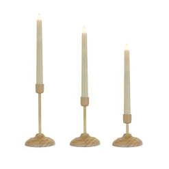 Hot HGTV Home Collection Flameless Heritage Candle Set, Natural Base Decorative Accents