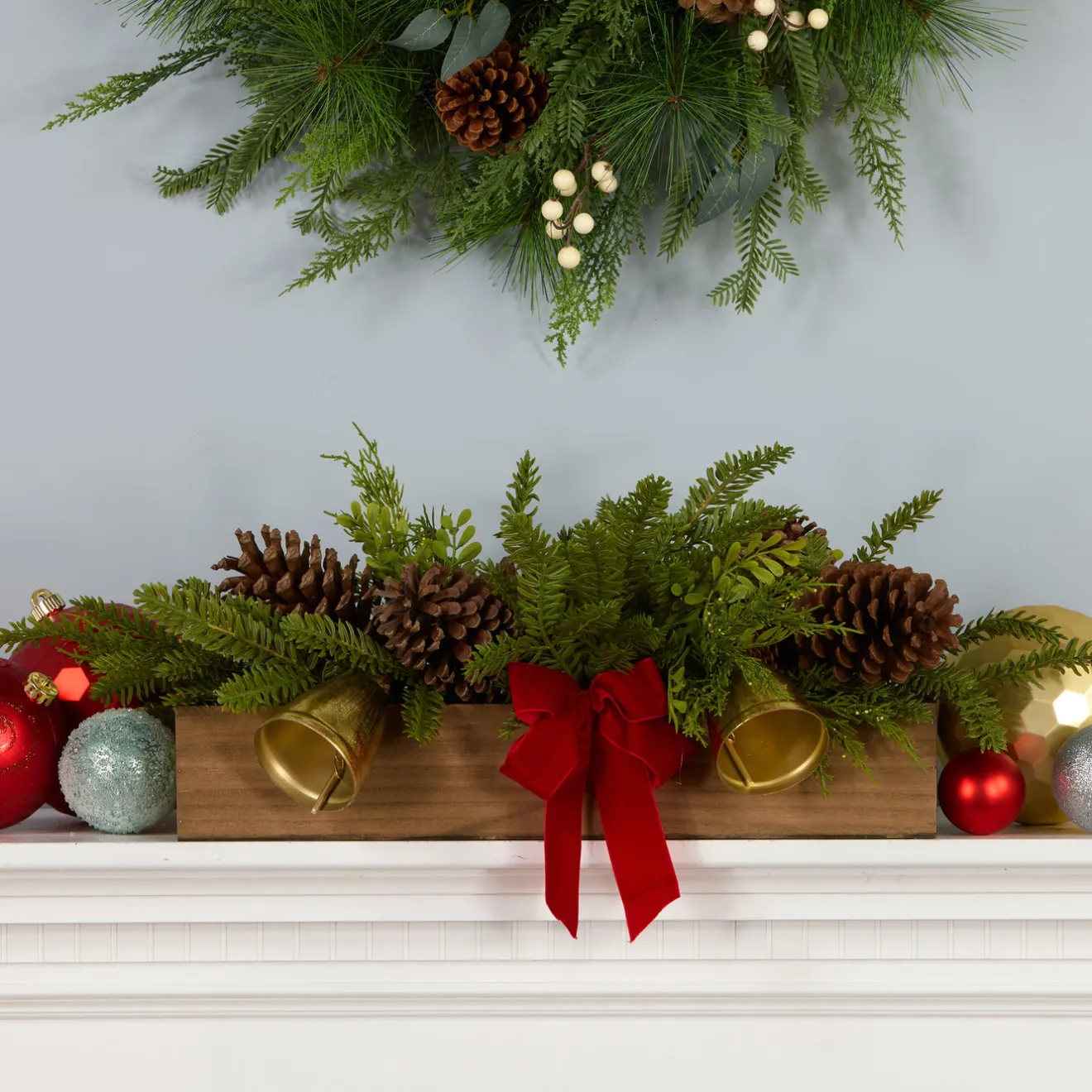 Hot 27in. Christmas Bells Centerpiece Decorative Accents|Centerpieces