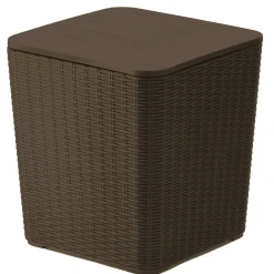 Hot 43L Capacity Arendal Collection Wicker Texture All-Weather Storage Box Patio Furniture