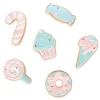 Hot 6-Piece Gingerbread Cookie Table Ornaments Decorative Accents
