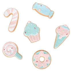 Hot 6-Piece Gingerbread Cookie Table Ornaments Decorative Accents