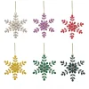 Online 6-Piece HGTV Home Collection Beaded Snowflake Ornaments Tree Ornaments
