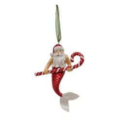 New 4-Piece HGTV Home Collection Santa Merman Ornaments Tree Ornaments