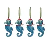 Online 4-Piece HGTV Home Collection Teal Seahorse Ornaments Tree Ornaments